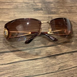 Authentic VERSACE Gold/Brown Sunglasses
